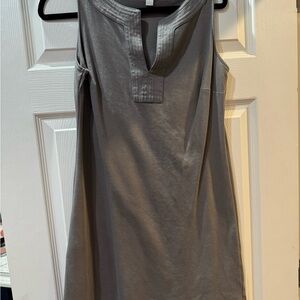 New York & Company Gray Sleeveless Dress
